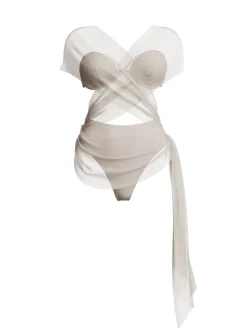 ANDREA IYAMAH ANDES ONE PIECE SWIMSUIT - IVORY