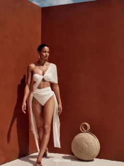 ANDREA IYAMAH ANDES ONE PIECE SWIMSUIT - IVORY