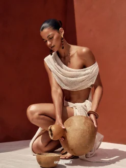 ANDREA IYAMAH BALA COVER UP - IVORY