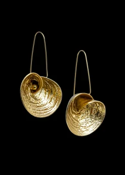 ANDREA IYAMAH CONCHA EARRING - GOLD