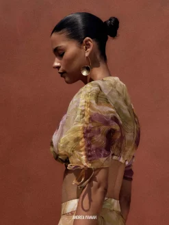 ANDREA IYAMAH CONCHA EARRING - GOLD