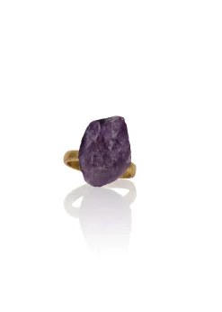 ANDREA IYAMAH KARR AMETHYST GEMSTONE RING