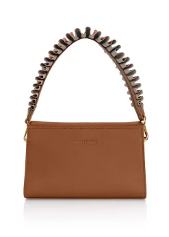 ANDREA IYAMAH MALA BROWN SHOULDER BAG