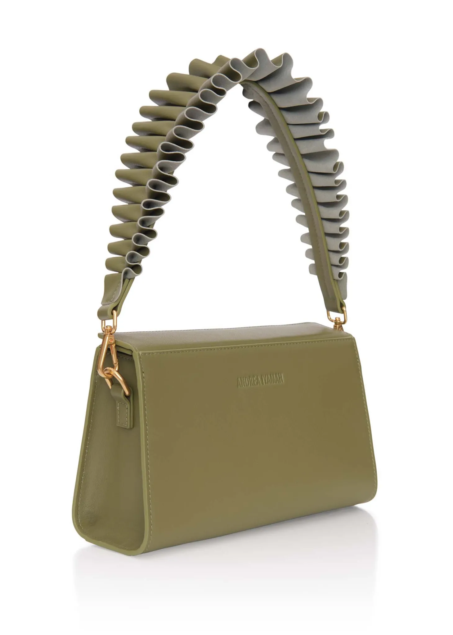 ANDREA IYAMAH MALA GREEN SHOULDER BAG