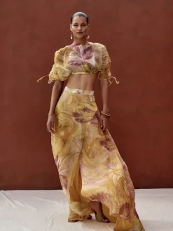 ANDREA IYAMAH ONDU CROP TOP - VIBRA PRINT