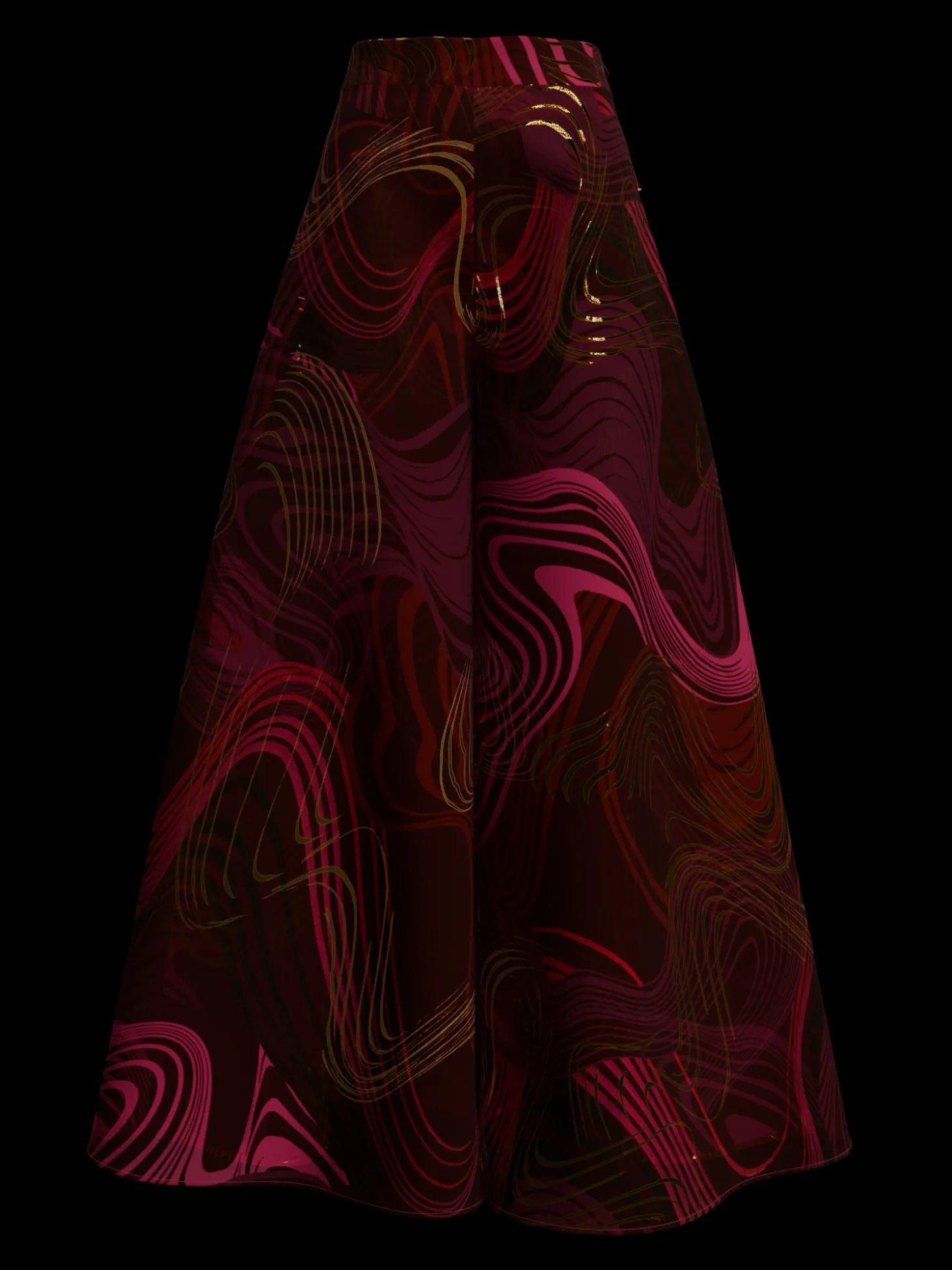 ANDREA IYAMAH ORO PANTS - CORDA FOIL PRINT