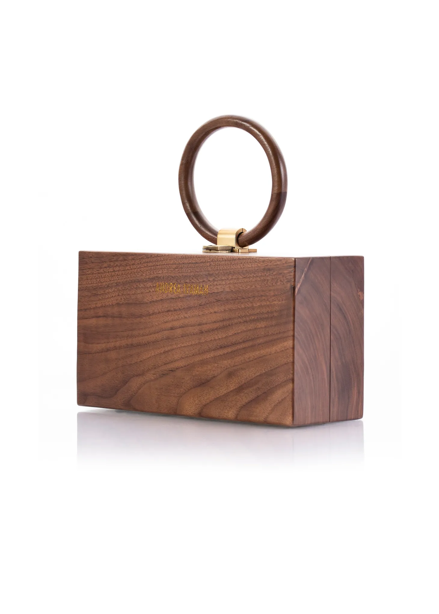ANDREA IYAMAH OWA WOODEN CLUTCH