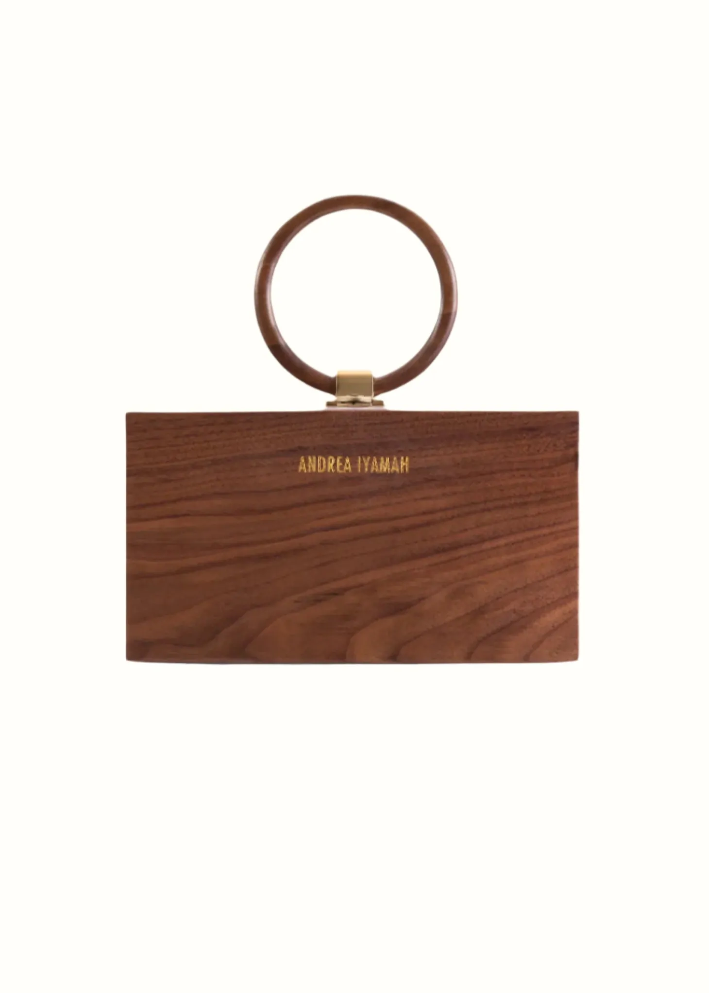 ANDREA IYAMAH OWA WOODEN CLUTCH