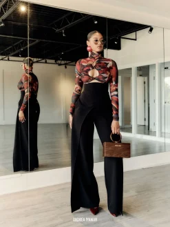 ANDREA IYAMAH SALLE BODYSUIT - LEWE