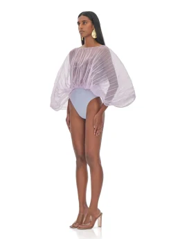 ANDREA IYAMAH SOMBRA BODYSUIT - LILAC