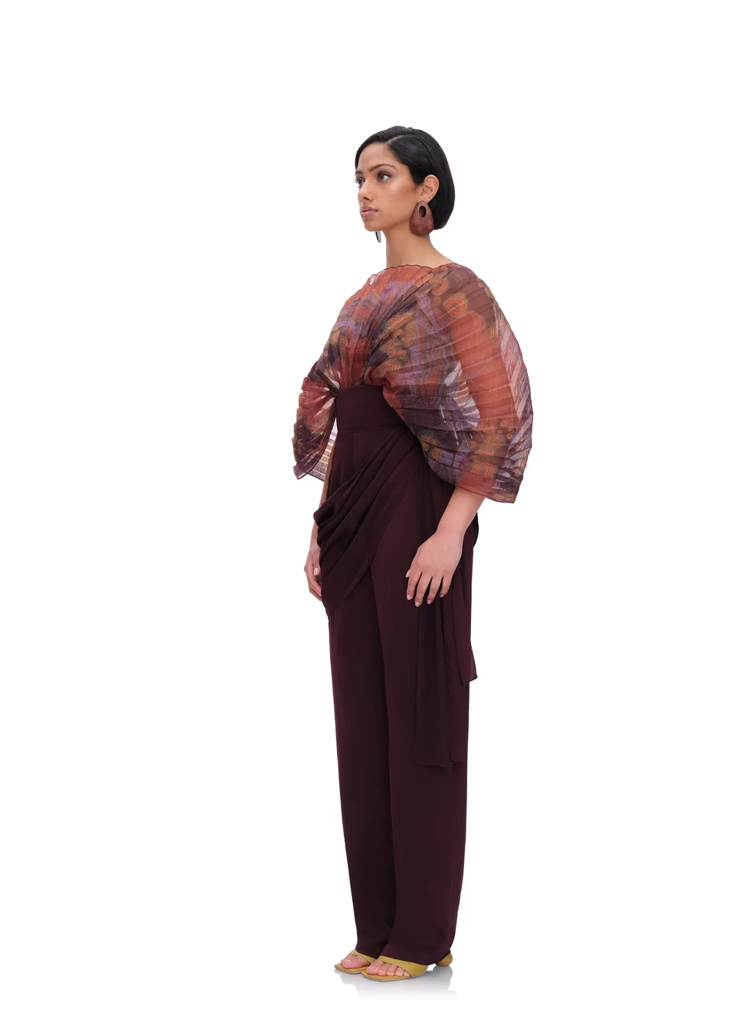 ANDREA IYAMAH SOMBRA BODYSUIT - KAVA PRINT