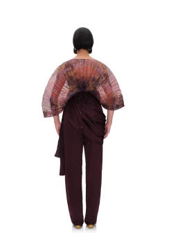 ANDREA IYAMAH SOMBRA BODYSUIT - KAVA PRINT
