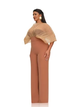 ANDREA IYAMAH SOMBRA BODYSUIT - DUST