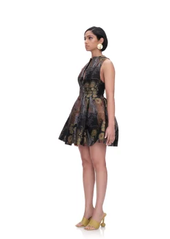 ANDREA IYAMAH VENTI DRESS - KAVA JACQUARD