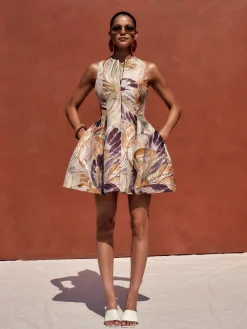 ANDREA IYAMAH VENTI DRESS - VIBRA JACQUARD