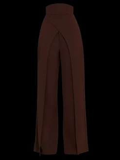 ANDREA IYAMAH VIRA PANTS - COFFEE